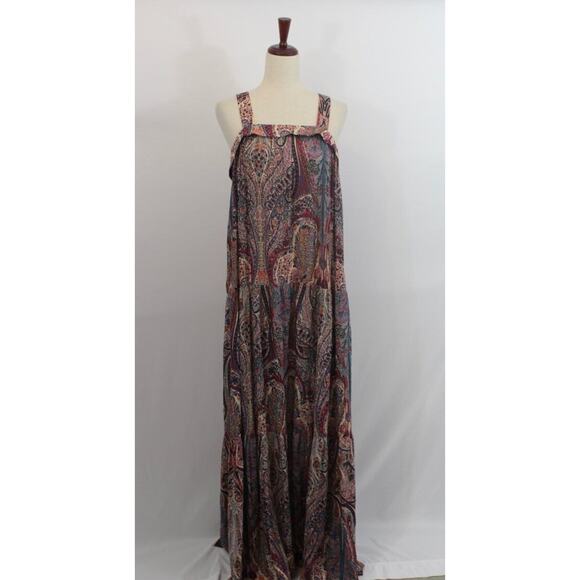 BA&SH Sz 3 L Large 8 Baraka Rose Paisley Maxi Dress - Picture 2 of 12